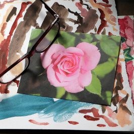 Minimale Roos Roze Valentijn Briefkaart