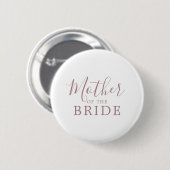 Minimale RoseGold-moeder van het Bride-Vrijgezelle Ronde Button 5,7 Cm (Voorkant /achterkant)