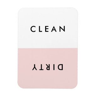 Minimale roze afwasmachine of Dirty Magnet Magneet