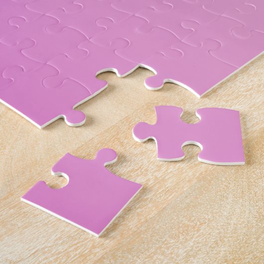 Minimale roze doorloopgradiënt legpuzzel (Zijkant)