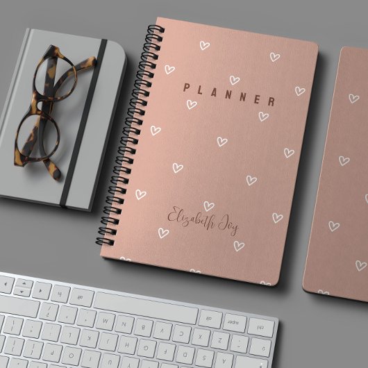 Minimale roze harten  planner