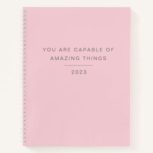 Minimale roze prijsopgave notitieboek (Voorkant)