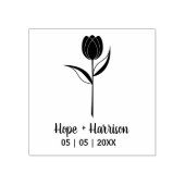 Minimale roze voor bruiloft rubberstempel (Afrduk)