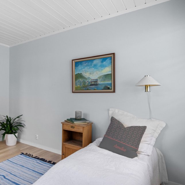 Minimale roze waterverf kussen weggooien (Creator heeft geüpload)