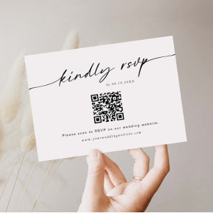 Minimale RSVP-streepjescodeset voor website Informatiekaartje