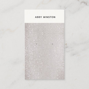 Minimale rusthouder van Taupe Glitter Visitekaartje