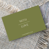 Minimale Sage Groene Kleine Bedrijf Dank u Visitekaartje