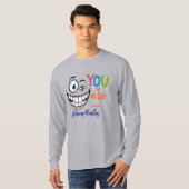Minimale sarcastische quote t-shirt (Voorkant volledig)