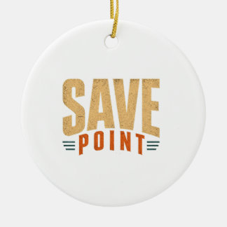 Minimale Save Point Gamer Keramisch Ornament