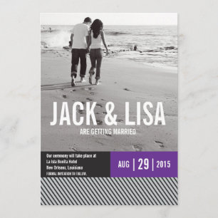 Minimale Save the Date-aankondigingen Trouwen Kaart