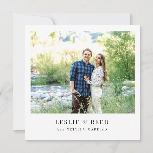 Minimale Save the Date Kaart (Voorkant)