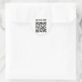 Minimale scan me QR-code sticker (Tas)