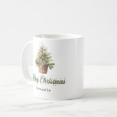 Minimale Scandinavische neutrale kunst aangepaste Koffiemok (Voorkant links)