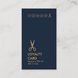 Minimale schaarste, verticale loyaltyCard voor haa Visitekaartje