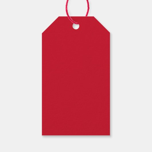 Minimale schattige kerstbomen rood wit cadeaulabel (Achterkant)
