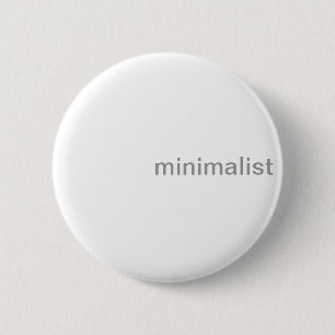 Minimale schone witte en grijze Button