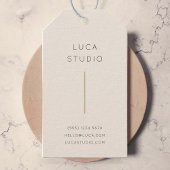 Minimale Schoone Eenvoudige Moderne QR Code Goud e Cadeaulabel