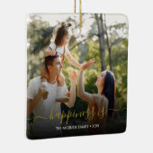 Minimale schrijfmachine | Twee foto's en eenvoudig Keramisch Ornament (Rechts)