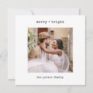 Minimale schrijfmachine   Vrolijk kerstfeest met f Feestdagenkaart