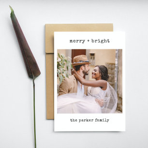 Minimale schrijfmachine   Vrolijk kerstfeest met f Feestdagenkaart