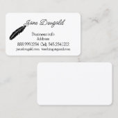 Minimale schrijver, legaal, leraar, instructeur-aa visitekaartje (Voorkant / Achterkant)