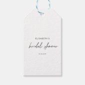 Minimale Script Bruiloft Uitnodiging Cadeaulabel (Voorkant)