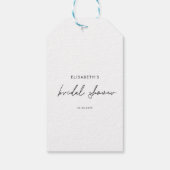 Minimale Script Bruiloft Uitnodiging Cadeaulabel (Achterkant)