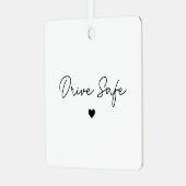 Minimale script hart rijveilig auto ornament (Voorkant links)