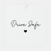 Minimale script hart rijveilig auto ornament (Achterkant)