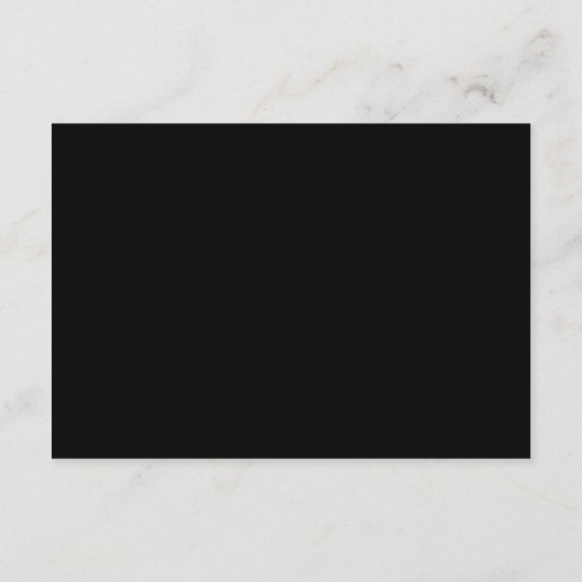 Minimale Script Menu Keuze Zwart Bruiloft RSVP (Achterkant)