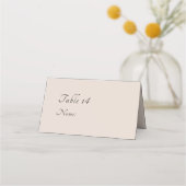 Minimale Script Photo Wedding Place kaarten (Voorkant)