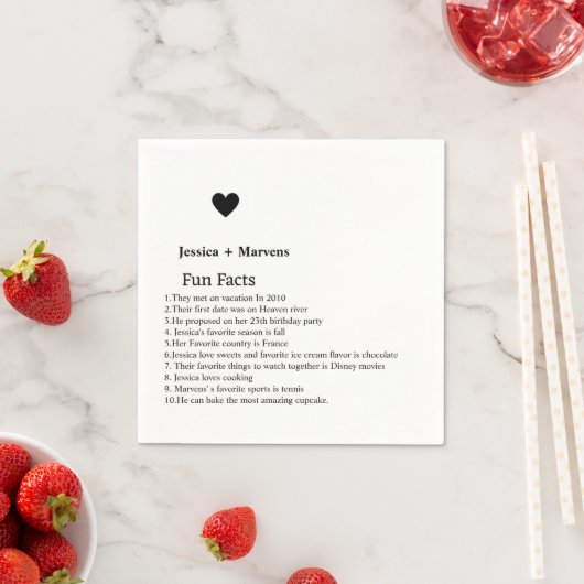 Minimale scriptfeesten bruiloft servetten (Insitu)
