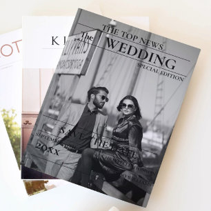 Minimale scriptkrant bruiloft met datum kaart