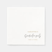 Minimale scriptnaam Datum Graduatie Partij Servet (Voorkant)