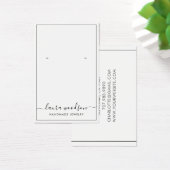 Minimale scriptnaam Typografie-rand Visitekaartje (Bureau)