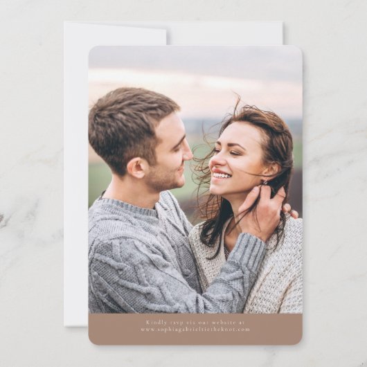 Minimale scriptuitnodiging kaart (Achterkant)