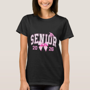 Minimale Senior 2026 Coquette Roze Strik T-shirt