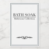 Minimale set wasbaklabels voedselcontainer etiket (Enkel label)