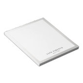 Minimale Silver Border-laptop Notitieblok (Schuin)