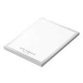 Minimale Silver Border-laptop Notitieblok (Gedraaid)