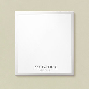 Minimale Silver Border-laptop Notitieblok