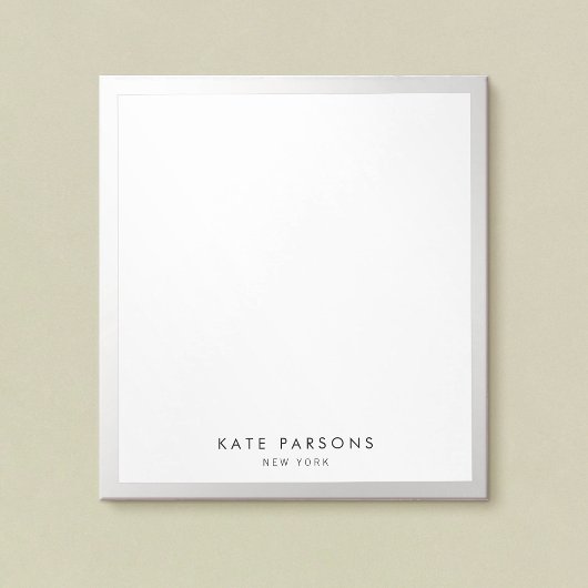 Minimale Silver Border-laptop Notitieblok