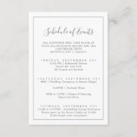 Minimale Silver Wedding Weekend Planning van Gebeu