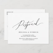 Minimale simpele uitnodiging voor bruiloft uitgest (Voorkant / Achterkant)