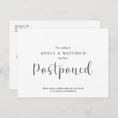 Minimale simpele uitnodiging voor bruiloft uitgest (Voorkant / Achterkant)