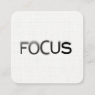 Minimale Simple Focus-fotografie Vierkante Visitekaartje