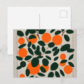 Minimale sinaasappels briefkaart (Voorkant / Achterkant)