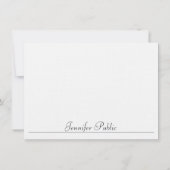 Minimale Sjabloon Typografie Linen Modern (Achterkant)