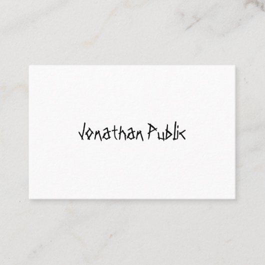 Minimale Sjabloon van het Manuscript van de Koel M Visitekaartje (Voorkant)