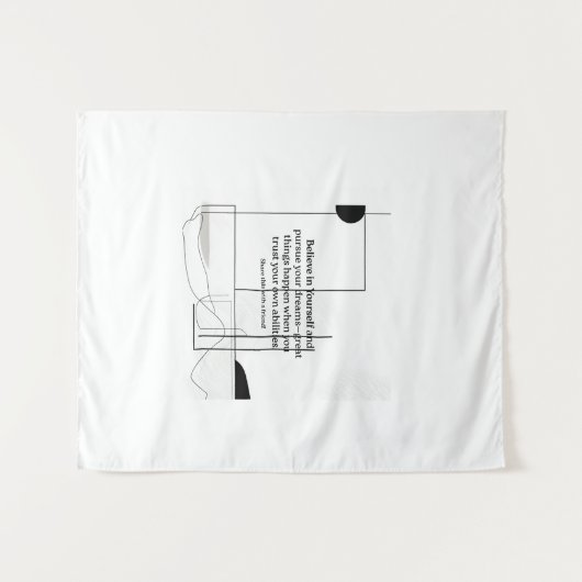 Minimale Sjabloon van offertes – Geloof in uw Wandkleed (Voorkant (horizontaal))